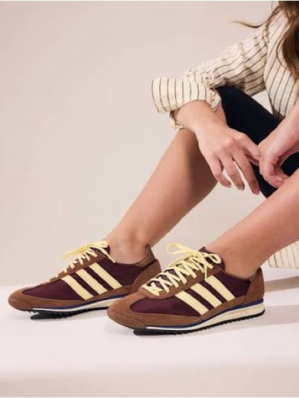 Adidas SL 72 OG Maroon Almost Yellow Preloved Brown (Women's 9.5 US)